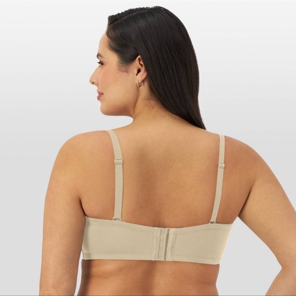 NWT Bali Full Coverage Strapless Multiway Bra 36DD Taupe - Picture 5 of 5